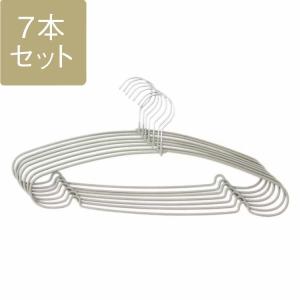 すべらない ハンガー スリムハンガー 型崩れ防止 ｜ KEYUCA 滑らないハンガー バータイプ 引っ掛け付シャツ・Tシャツ用グレー7本セット ケユカ