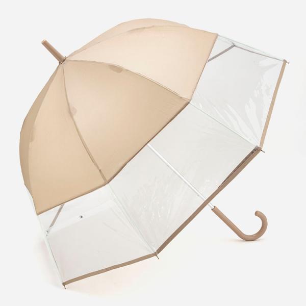 雨傘 雨具 レイングッズ ドーム型 手開き 抗菌加工 撥水加工 無地｜ 長傘 抗菌手元ハーフビニール...