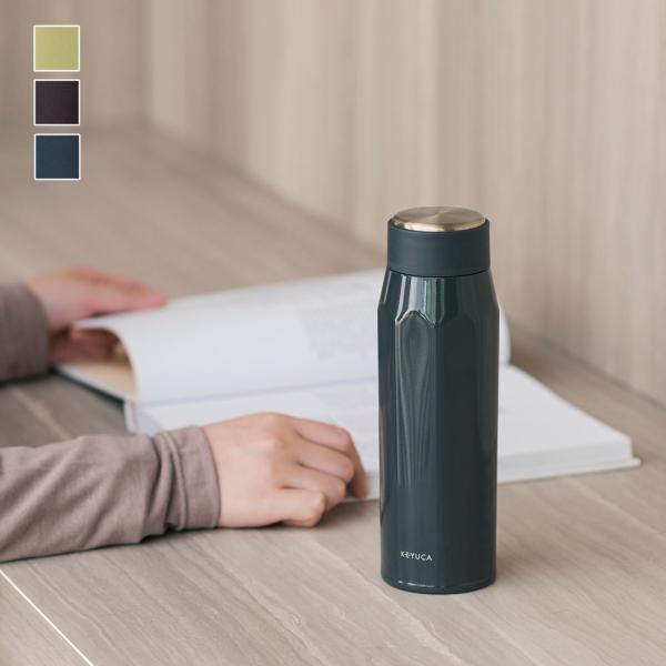 水筒 直飲み 多角形 保温保冷 スリム 真空二重構造 スタイリッシュ｜ pillar ステンレスボト...