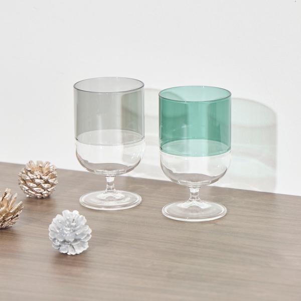 コップ グラス カップ ガラス 耐熱ガラス レンジ可 食洗機可｜ ツートーン耐熱ゴブレット  KEY...