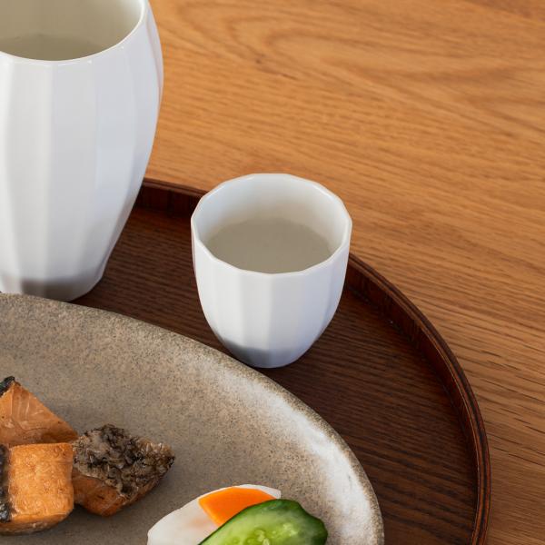 国産 コップ 日本酒 清酒 シンプル 美しい 食洗機可 ｜ 【美濃焼】hibiki盃 ホワイト  K...
