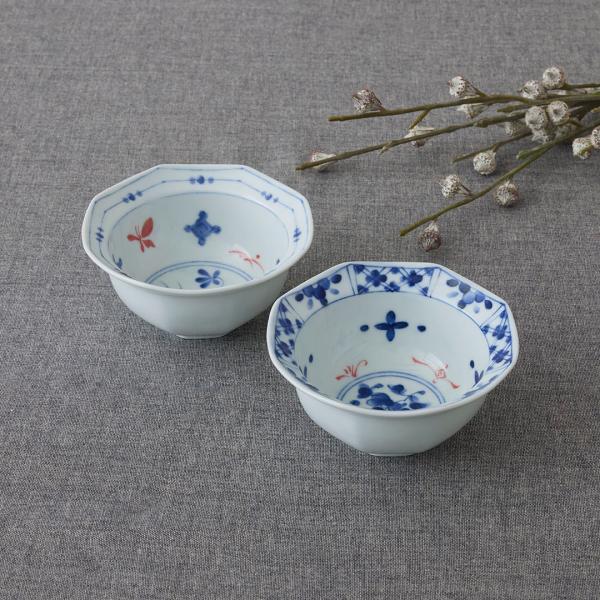 国産 食器 器 小鉢 陶磁器 料理 食洗機可 ｜ [美濃焼] 赤絵八角鉢 12cm  KEYUCA(...