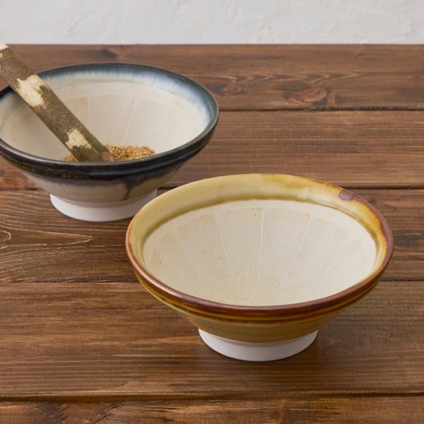 国産 器 食器 胡麻すり シンプル 調理 食洗機可 ｜ 美濃焼 にじみすり鉢 18cm  KEYUC...