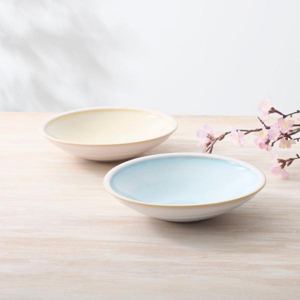 国産 食器 お皿 器 かわいい 陶器 おしゃれ ｜ 【萩焼】わた雲深鉢 21.5cm  KEYUCA...