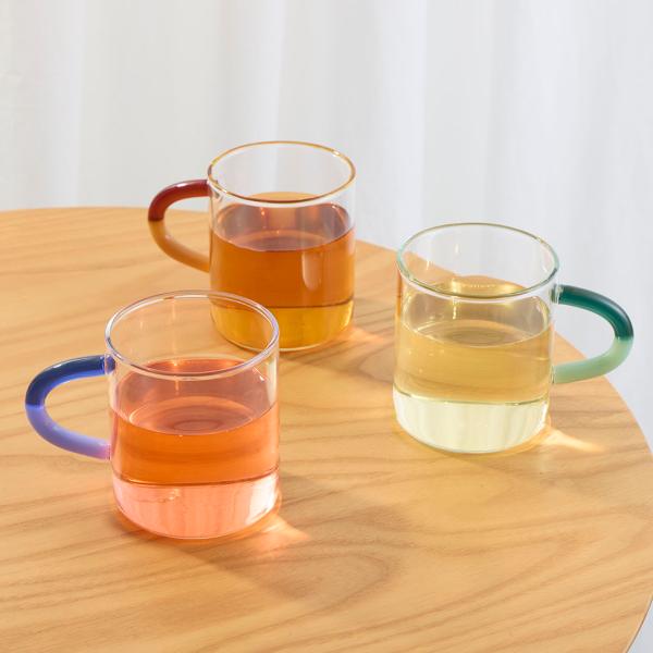 コップ 耐熱カップ 食器 おしゃれ シンプル 電子レンジ可 食洗器可 ｜ Lolip耐熱ガラスマグ ...