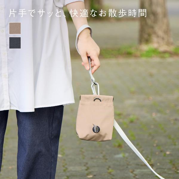 マナーポーチ 犬 犬用 お散歩 ゴミ袋ホルダー 袋入れ ペット用品｜ ペット用 マナーポーチ カラビ...