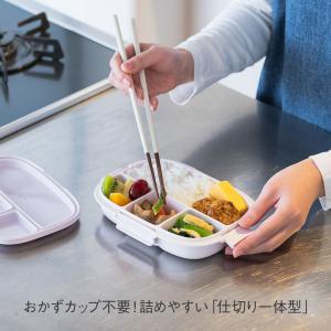 お弁当箱 ランチボックス かわいい 薄型 平ら...の詳細画像1