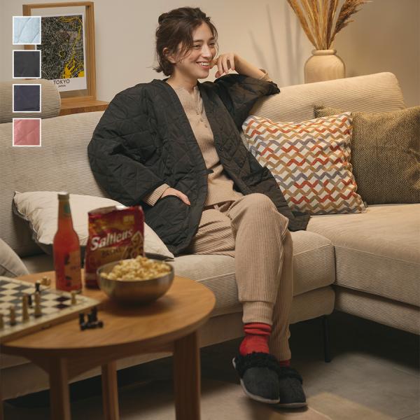 ハンテン 半纏 中綿 あったか 部屋着 レディース おしゃれ  通販|ケユカリラックスウェア 撥水中...