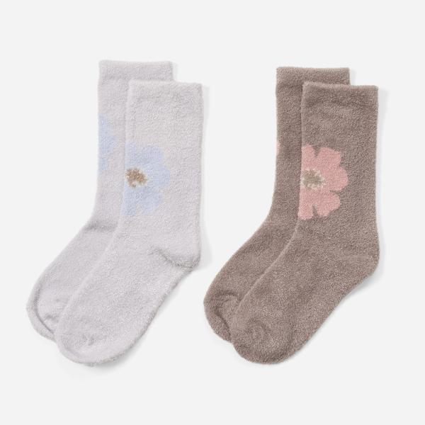 靴下 ルームソックス レディース おしゃれ 通販 | H あたたかなめらかフラワールームソックス|ル...