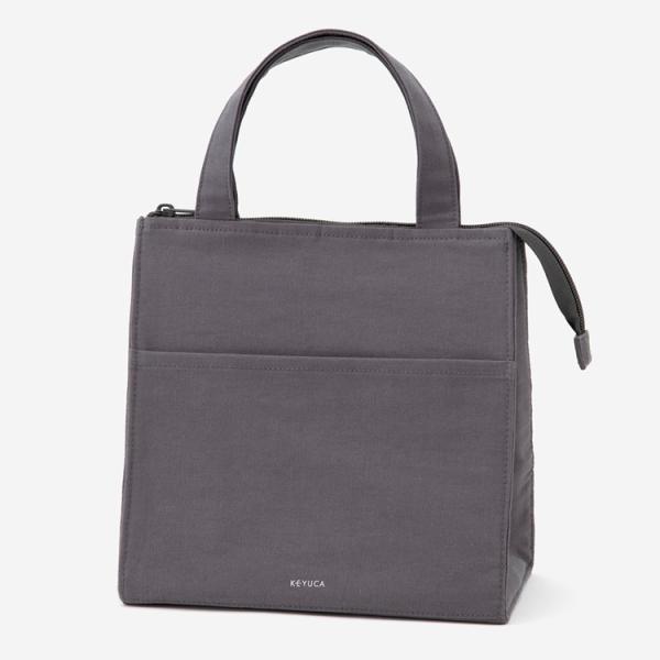 お弁当グッズ 保冷バッグ 弁当袋 トート型 弁当入れ 無地 シンプル｜ 保冷ランチトートバッグ グレ...