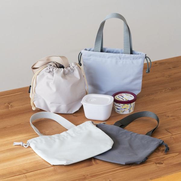 保冷バッグ 巾着 ランチバッグ 弁当 ミニ トート 持ち手付き 撥水加工 小さめ おしゃれ ｜ KE...