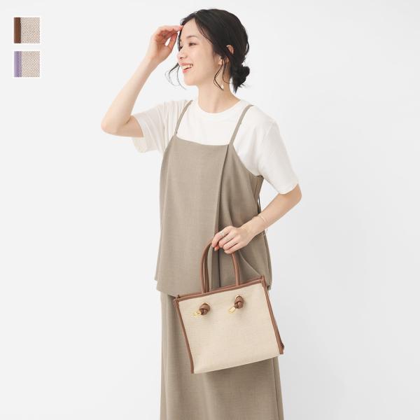 ノットハンドル 3WAY ミニバッグ トレンド 高見え 通勤 きれいめカジュアル ｜ C 3WAYノ...