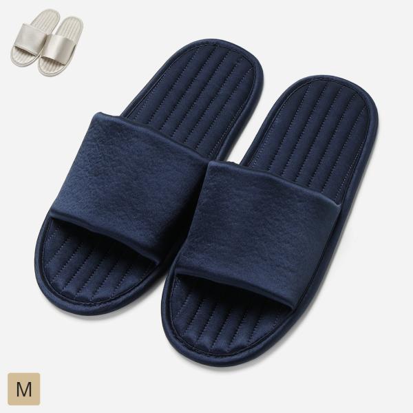 スリッパ サテン  ルームシューズ サンダル 室内履き キッチン 居間 リビング  ｜ 撥水ワンバン...