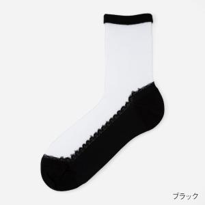 レディース ソックス ロークルー 無地 春夏|...の詳細画像2