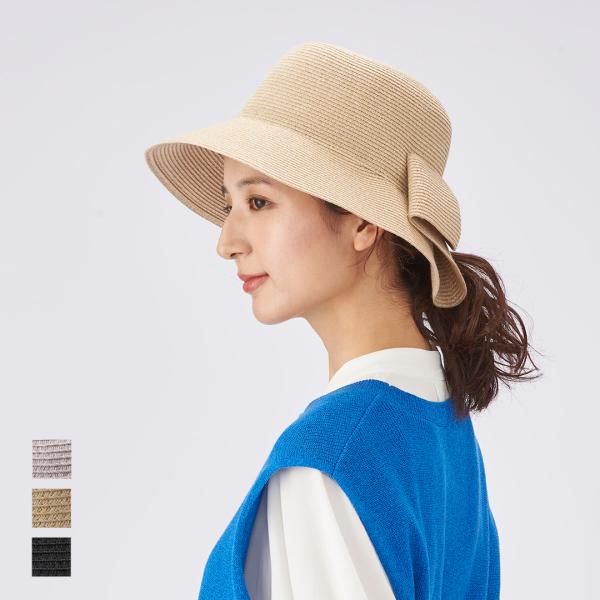 帽子 UVカット 紫外線対策 アジャスター 洗える uv 日焼け防止 ハット レディース[ウォッシャ...