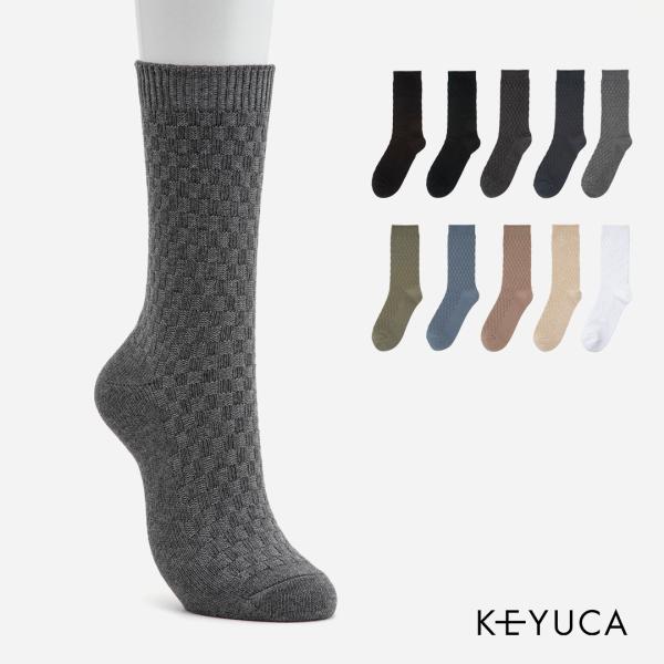 男性用 靴下 ソックス クルーソックス 無地 ｜ R M メンズ ワッフルカノコクルー|ソックス|靴...