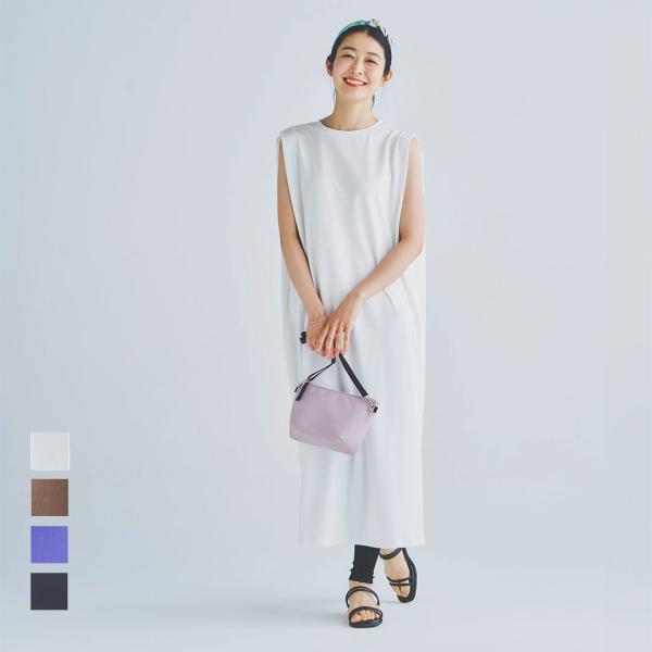 レディース 新作 夏 防汚 撥水 ワンピース 体型カバー シンプル 通販｜【すごナノ撥水】ショルダー...