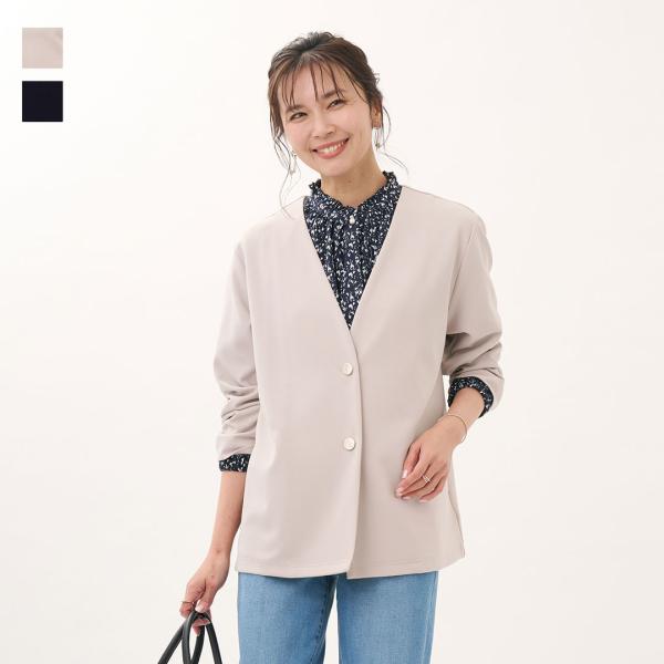 レディース ジャケット カーデ 羽織り 撥水 防汚 ウォッシャブル ストレッチ 春 通販|【すごナノ...