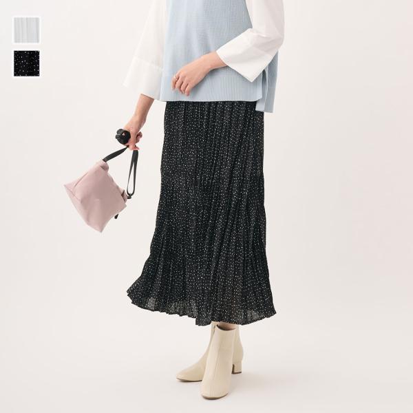 レディース ボトムス スカート プリーツ ティアード 春 ウォッシャブル脚長効果 おしゃれ 通販|プ...