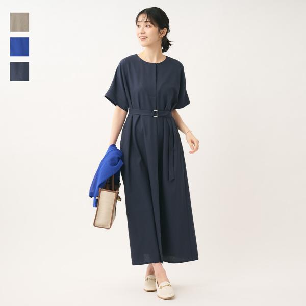 レディース ワンピース ワンピ ロング 上品 清涼感 UV 冷感 吸水 速乾 通気性 ウォッシャブル...