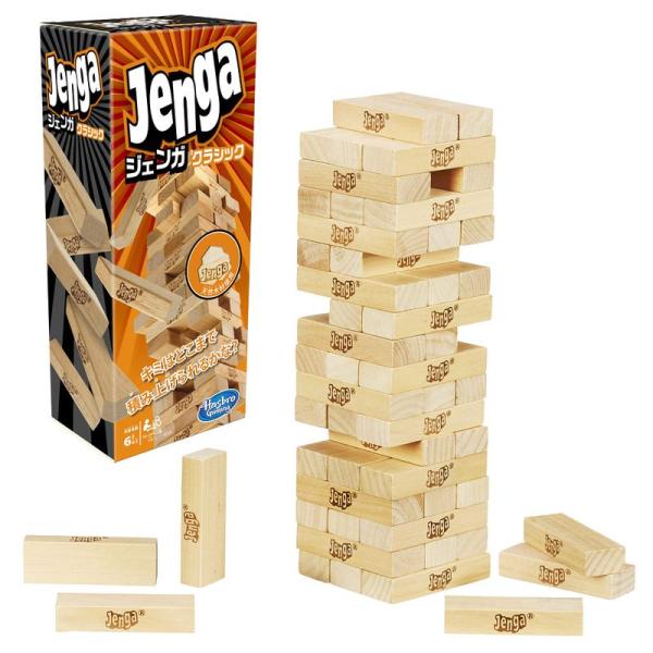 ジェンガゲーム | JENGA 天然木使用のオリジナル ブロックゲーム スタッキングタワーゲーム 6...
