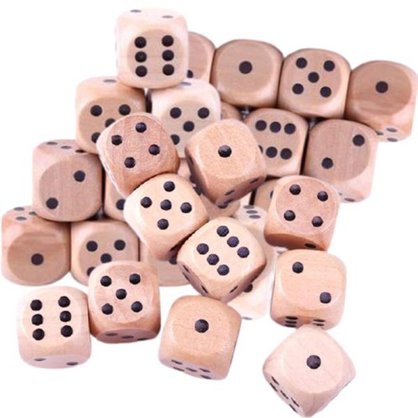 dilib 木製サイコロ さいころ ダイス Dice 木 かわいい 癒やし すごろく ダイス ゲーム...