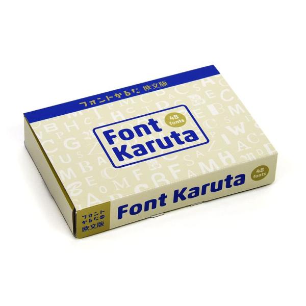Font Karuta フォントかるた 欧文版 48書体 日本語/English
