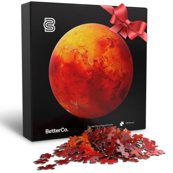 BetterCo. ベターカンパニー - 赤い惑星 火星 円形パズル 500ピース - 高難易度 ジ...