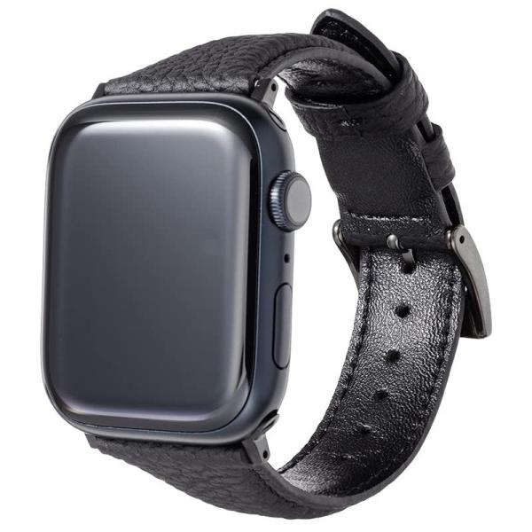 GRAMAS Apple Watch バンド 本革レザー シュランケンカーフ コンパチブル ビジネス...
