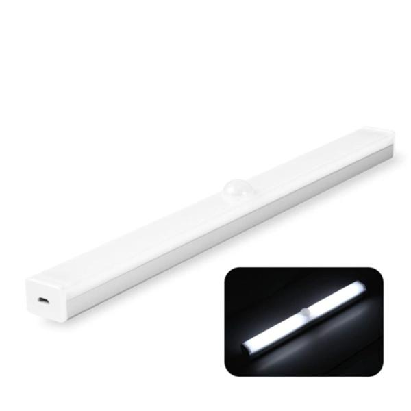 人感センサーライト LED バーライト LEDセンサーライト USB充電式 無段階調光 大容量電池 ...
