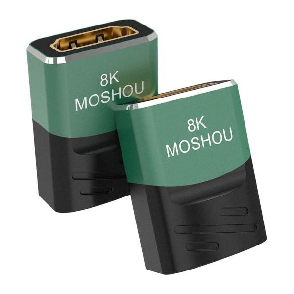 8K安定版Sikai 8K HDMI 延長アダプター メス-メス延長アダプター2枚 HDMI延長コー...