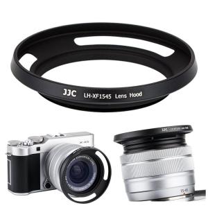 JJC メタル レンズフード ねじ込む式 富士フィルム Fujifilm Fujinon XC 15-45mm F3.5-5.6 OIS P｜keywest-store