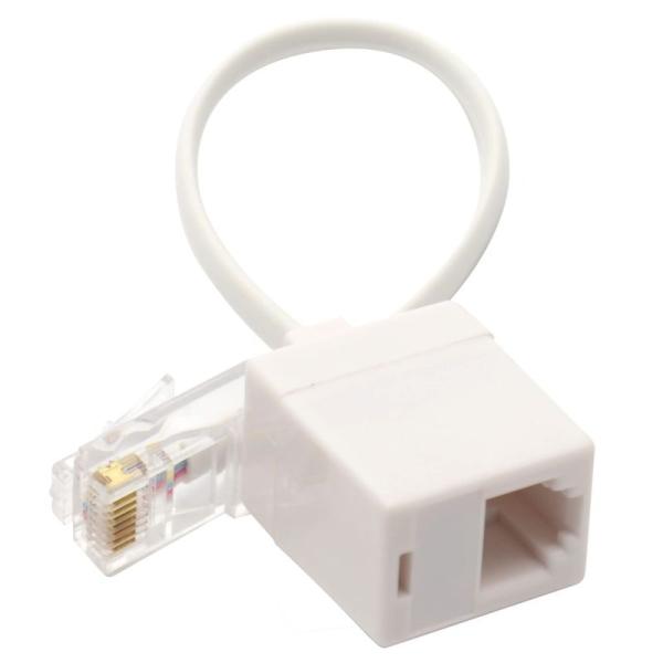 オーディオファン RJ45 - RJ11 変換ケーブル LAN 電話線 イーサネット RJ45 8P...