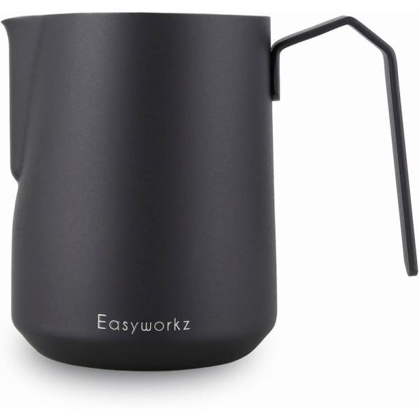 Easyworkz エスプレッソピッチャー ステンレス鋼 600ml コーヒー泡立て器 ミルクジャグ...