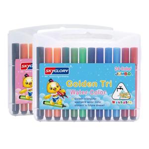 Pedonir洗たくでおとせる サインペン 子供用ペン カラーペン 水でおとせる 水性ペン 幼児 子供 (36色セット) (24色セット)｜keywest-store