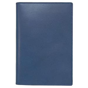 ロディア カバー No.14横型 本革 （日本製） RHODIA 14 メモ帳 一冊付 (コバルトブルー)｜keywest-store