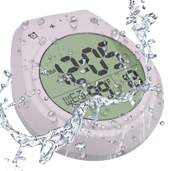 ［フェリク］ 防水時計 バスクロック 時計 デジタル時計 掛け時計 温度計 タイマー付き １２/２４...