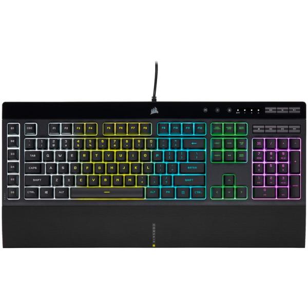 CORSAIR K55 RGB PRO ゲーミングキーボード、ブラック- IP42 防塵・防滴 - ...