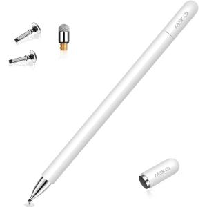 2in1タッチペン MEKO スタイラスペン スマートフォン タブレット スタイラスペン iPad iPhone Android ホワイト｜keywest-store