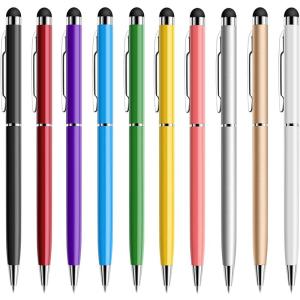 Mixoo スタイラスペン タッチペン 10本セットipad iphone Android Samsung Kindle 黒インク ボールペ｜keywest-store