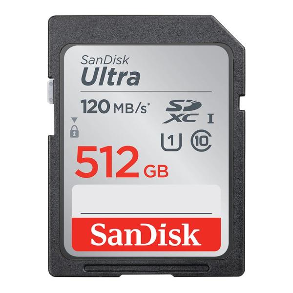 SanDisk 512GB Ultra SDXC UHS-I メモリーカード - 120MB/s C...