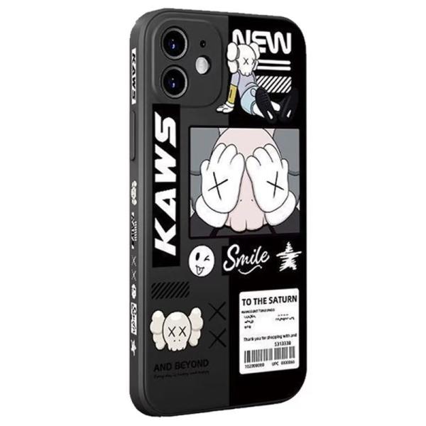 Kaws iPhone 15 用 ケース カウズ iphone 用 シリコン 保護カバー 人気 おし...