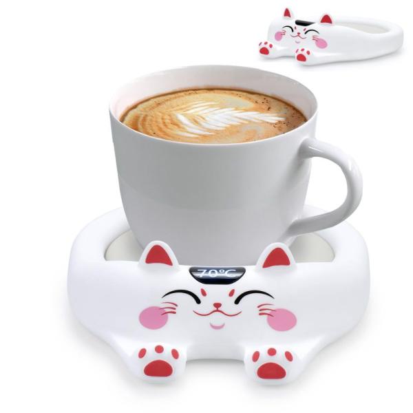 猫 模様 カップウォーマー コーヒーカップウォーマー マグウォーマー コップ保温器 飲み物保温 卓上...