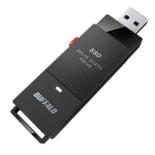 バッファロー SSD-PUT1.0U3-BKC [USB3.2 ポータブルSSD 1.0TB スティ...