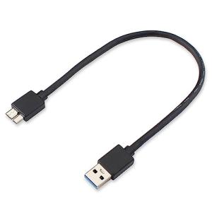 USB3.0ケーブル0.3m LpoieJun USB A オス to microB オス データケーブル 高速データ転送対応 Galaxy S5/Galaxy Note 3/HDD/SSD外付けドライブ対応｜kf-style
