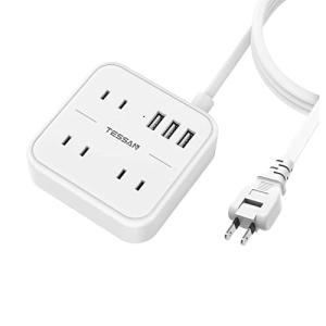 延長コード 3m TESSAN 電源タップ usb コンセント 3個AC口 3つUSBポート付き テーブルタップ マルチタップ たこ足配線 USB充電 コンパクト ユリア樹｜kf-style