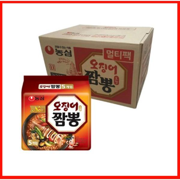 農心 イカ チャンポン 麺[124g/ 40袋]韓国ラーメン一番人気のシンラーメン 韓国ラーメン ラ...