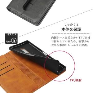Xperia1 ケース 手帳型 KF レザー ...の詳細画像5