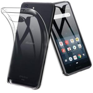 Xperia Ace ケース TPU 透明 保護 お洒落 シンプル カバー 衝撃 ソフトケース 吸収 アクセサリー エクスペリアエース XperiaAce SO-02L so02l スマホケース