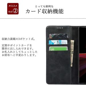 Xperia 1 V ケース 手帳型 KF レ...の詳細画像2